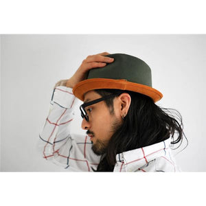 [ROBERU]<br> Natural Dyed<br> Canvas&Leather Hat