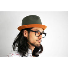 Load image into Gallery viewer, [ROBERU]&lt;br&gt; Natural Dyed&lt;br&gt; Canvas&amp;Leather Hat
