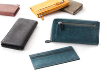 Load image into Gallery viewer, [Boosters]&lt;br&gt;Premium Italian Leather Long zip wallet&lt;br&gt;