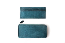 Load image into Gallery viewer, [Boosters]&lt;br&gt;Premium Italian Leather Long zip wallet&lt;br&gt;