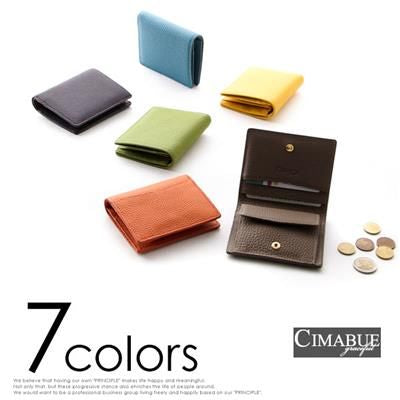 Cimabue] Shrunken Calf Leather Mini Wallet – FREE SPIRITS JAPAN 
